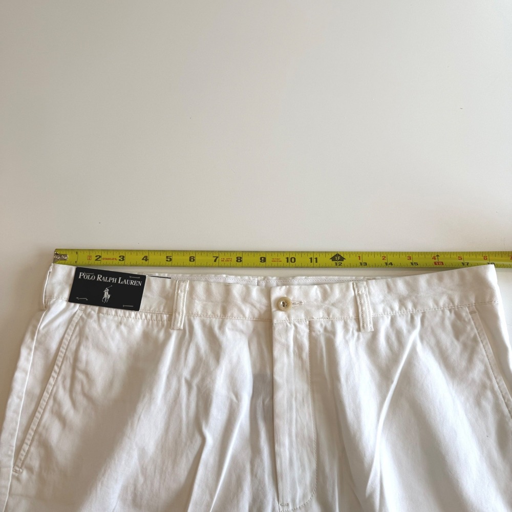 Polo Ralph Lauren Baxter CRM Mens Chinos Cream White Cotton Pants 36x34 NWT - Picture 7 of 10